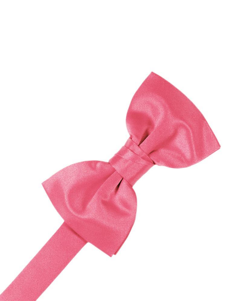 Cardi Pre-Tied Bubblegum Luxury Satin Bow Tie