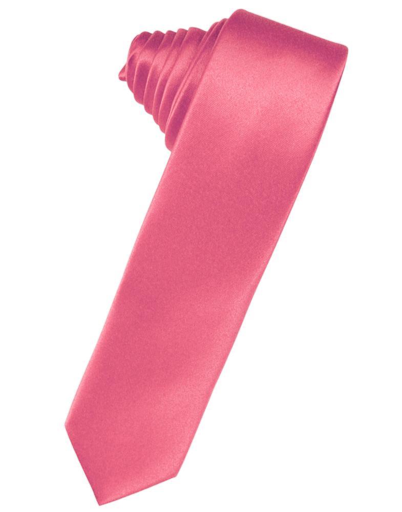 Cardi Bubblegum Luxury Satin Skinny Necktie