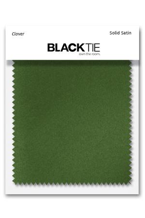 Cardi Clover Luxury Satin Fabric Swatch