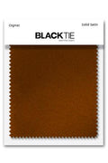 Cardi Cognac Luxury Satin Fabric Swatch