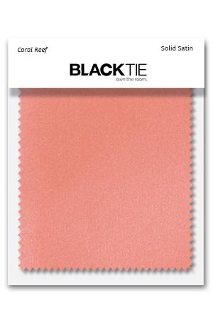 Cardi Coral Reef Luxury Satin Fabric Swatch