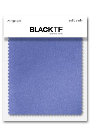 Cardi Cornflower Luxury Satin Fabric Swatch