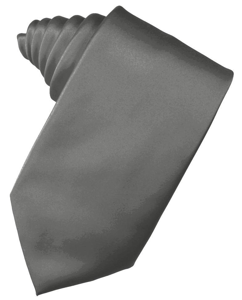 Cardi Charcoal Luxury Satin Necktie