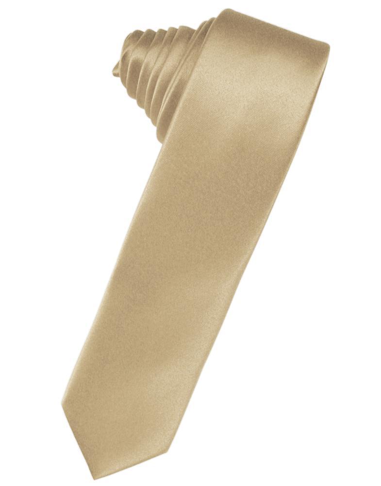 Cardi Golden Luxury Satin Skinny Necktie