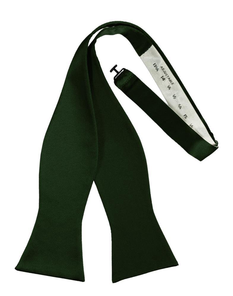 Holly Luxury Satin Bow Tie - self-tie style, front view