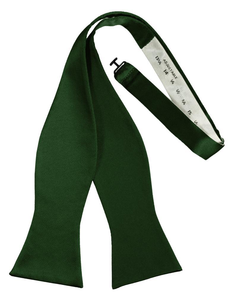 Hunter Luxury Satin Bow Tie - self-tie style, front view