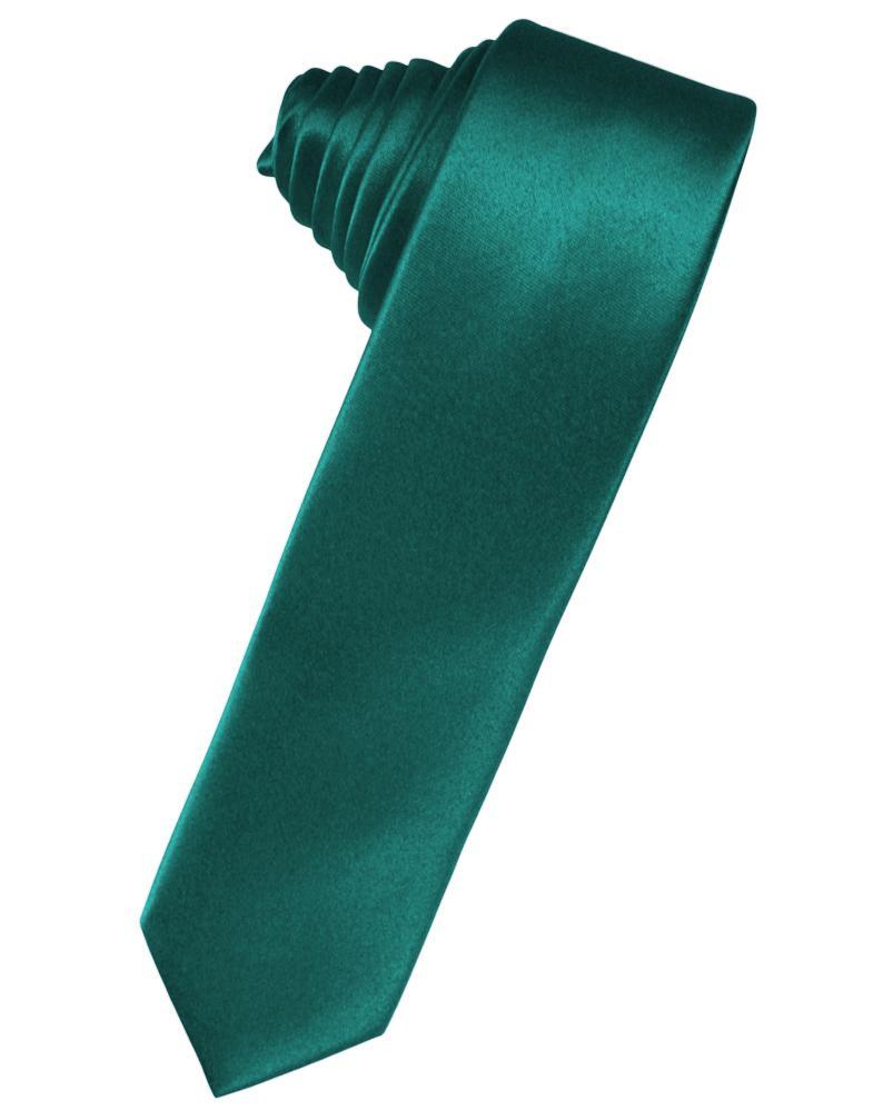 Cardi Jade Luxury Satin Skinny Necktie