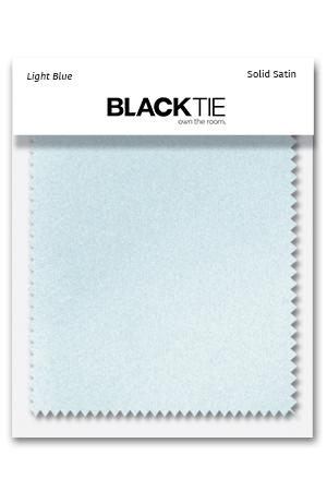 Cardi Light Blue Luxury Satin Fabric Swatch