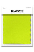 Cardi Lime Luxury Satin Fabric Swatch