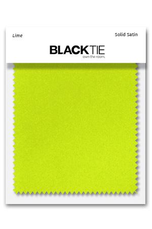 Cardi Lime Luxury Satin Fabric Swatch