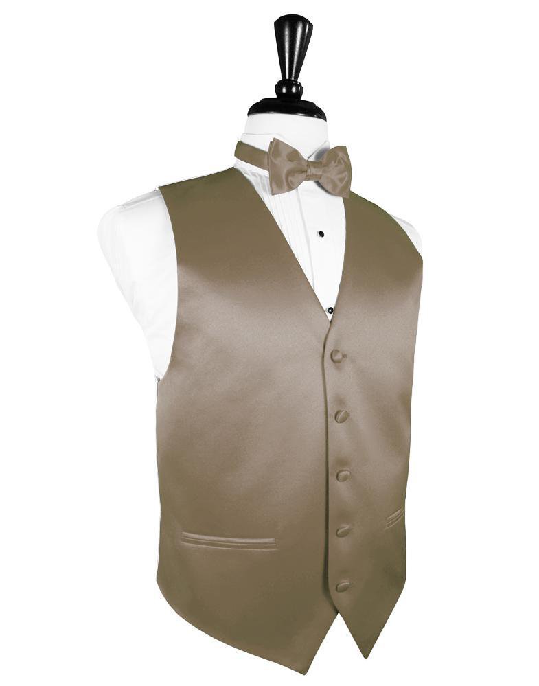 Cardi Latte Luxury Satin Tuxedo Vest