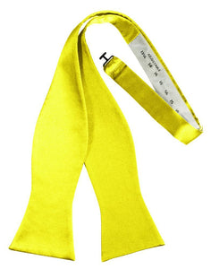 Cardi Self Tie Lemon Luxury Satin Bow Tie