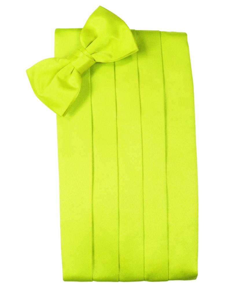 Cardi Lime Luxury Satin Cummerbund