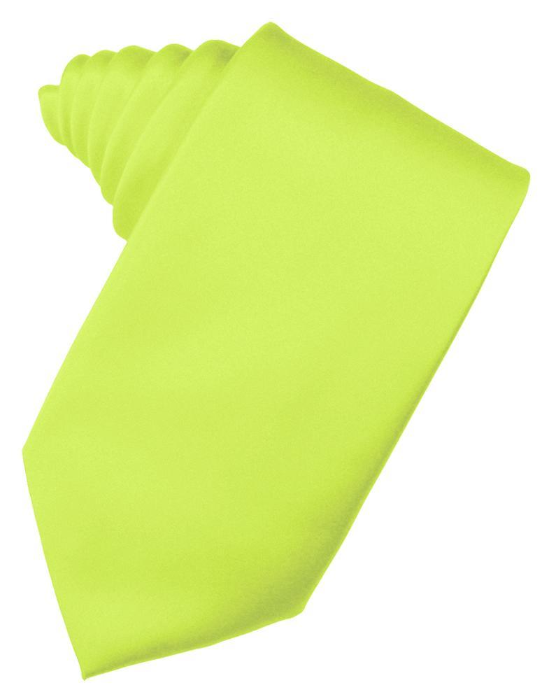 Cardi Lime Luxury Satin Necktie