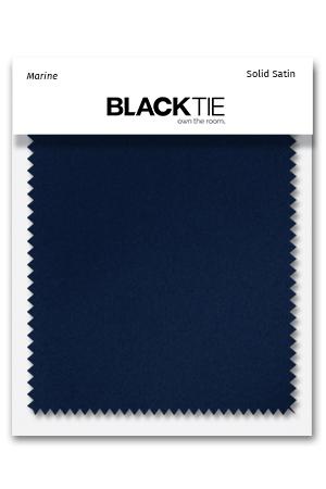 Cardi Marine Luxury Satin Fabric Swatch