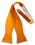 Mandarin Luxury Satin Bow Tie - self-tie style, front view
