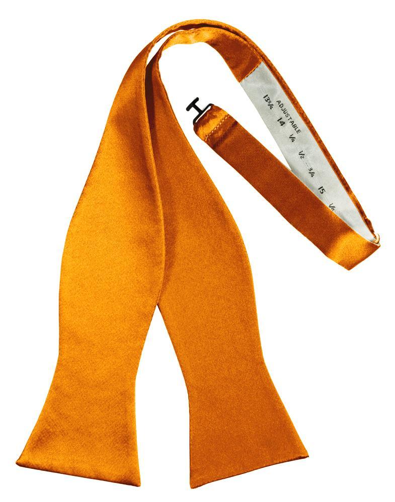 Mandarin Luxury Satin Bow Tie - self-tie style, front view