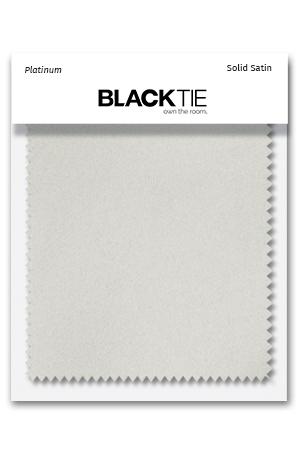 Cardi Platinum Luxury Satin Fabric Swatch