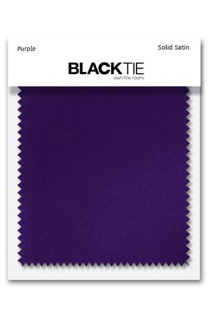 Cardi Purple Luxury Satin Fabric Swatch