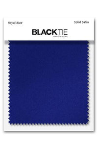 Cardi Royal Blue Luxury Satin Fabric Swatch