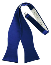 Cardi Self Tie Royal Blue Luxury Satin Bow Tie