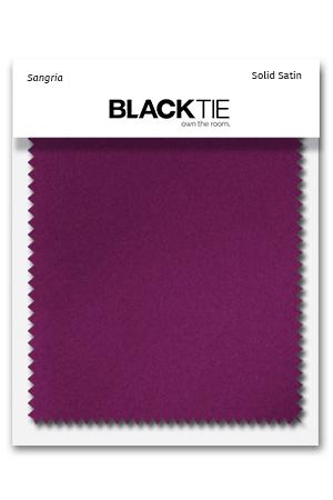 Cardi Sangria Luxury Satin Fabric Swatch