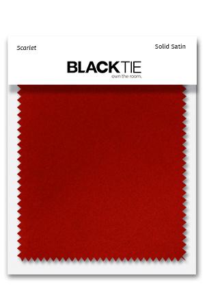 Cardi Scarlet Luxury Satin Fabric Swatch