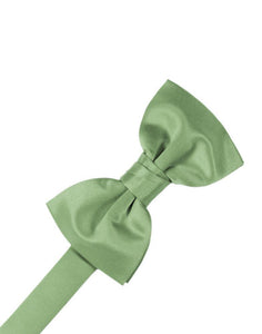 Cardi Pre-Tied Sage Luxury Satin Bow Tie