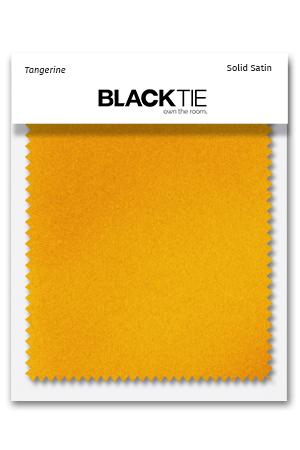 Cardi Tangerine Luxury Satin Fabric Swatch