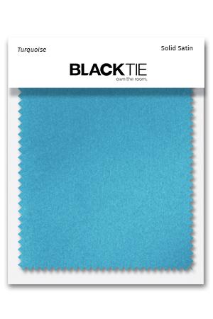 Cardi Turquoise Luxury Satin Fabric Swatch