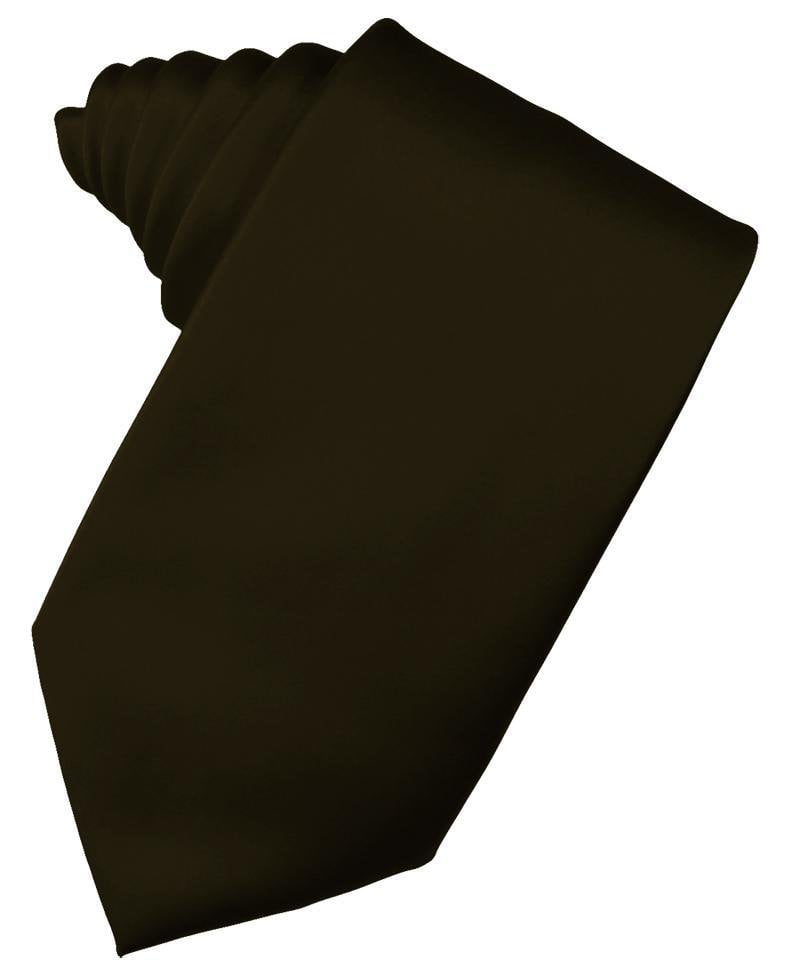 Truffle Striped Satin Necktie