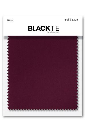 Cardi Wine Luxury Satin Fabric Swatch