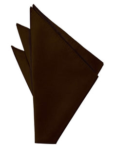 Cardi Chocolate Solid Twill Pocket Square