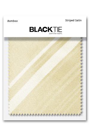 Cardi Bamboo Striped Satin Fabric Swatch