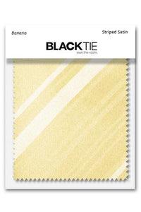 Cardi Banana Striped Satin Fabric Swatch