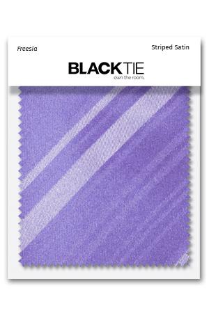 Cardi Freesia Striped Satin Fabric Swatch