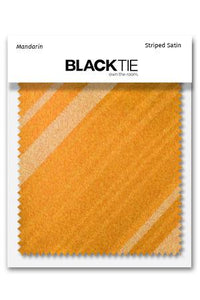 Cardi Mandarin Striped Satin Fabric Swatch