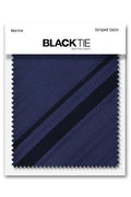 Cardi Marine Striped Satin Fabric Swatch