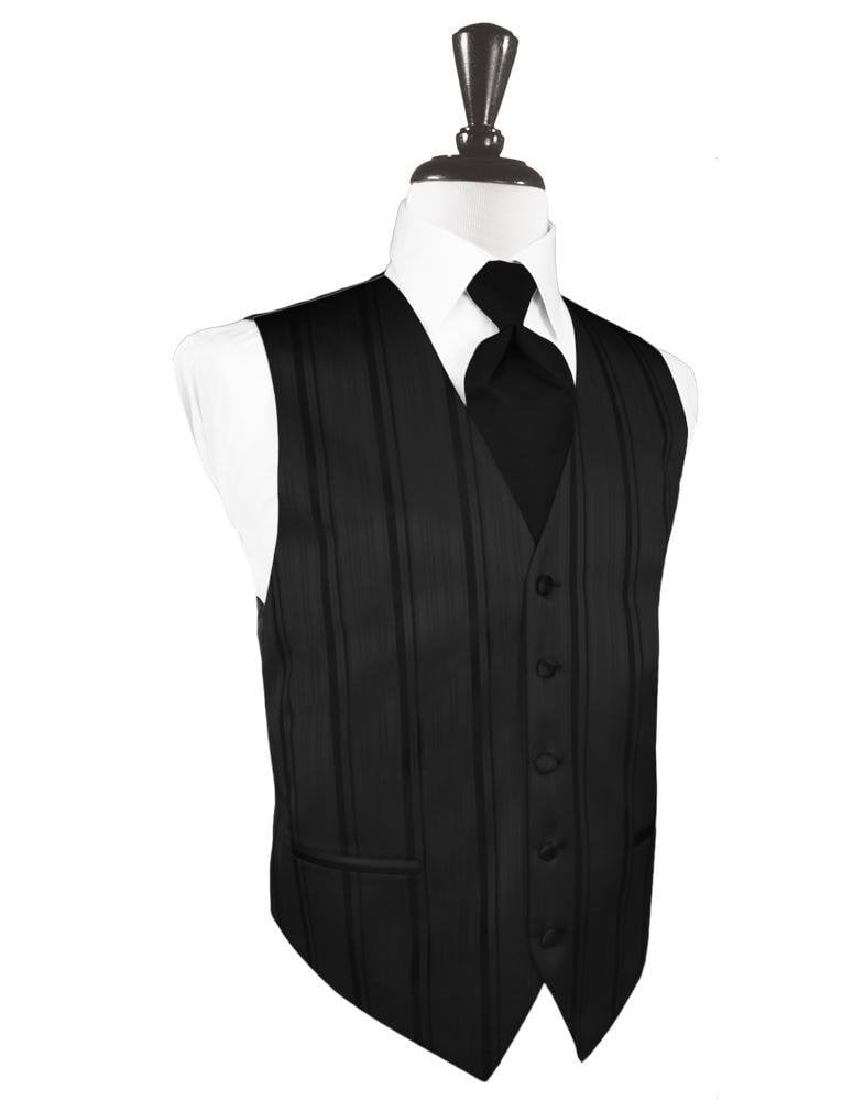 Black Striped Satin Tuxedo Vest BlackTie.com Black Striped Satin Tuxedo Vest BlackTie.com