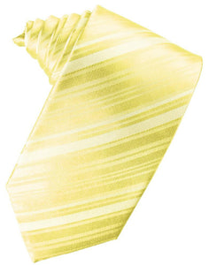 Cardi Canary Striped Satin Necktie