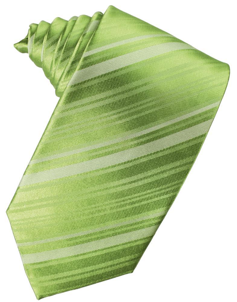 Cardi Clover Striped Satin Necktie