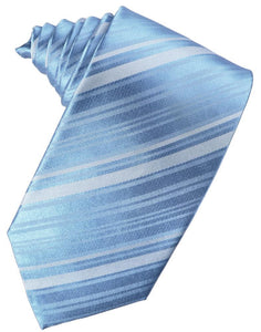 Cardi Cornflower Striped Satin Necktie