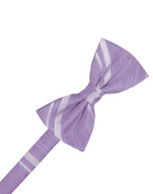 Cardi Pre-Tied Heather Striped Satin Bow Tie