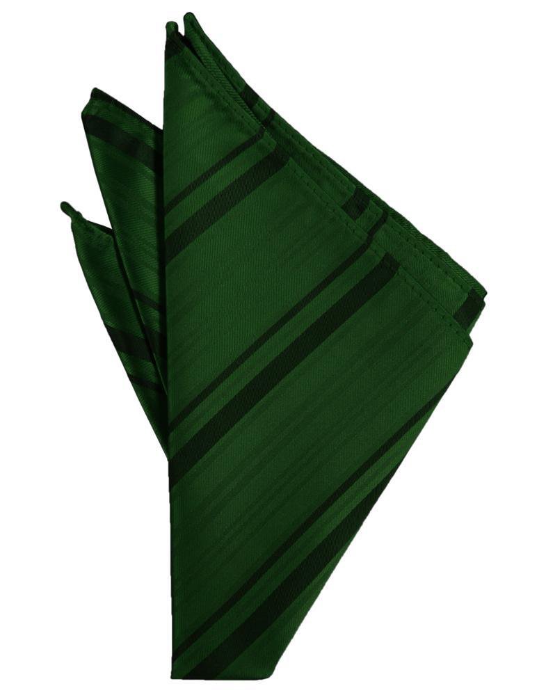 Banana Striped Satin Pocket Square