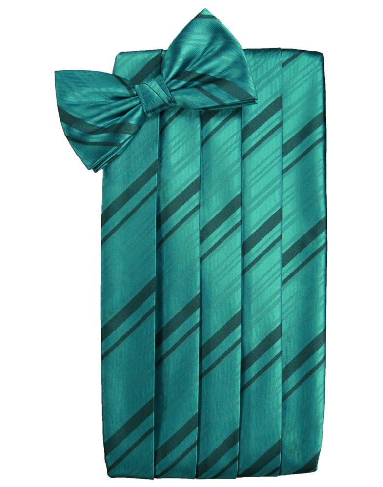 Cardi Jade Striped Satin Cummerbund