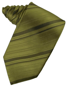 Cardi Moss Striped Satin Necktie