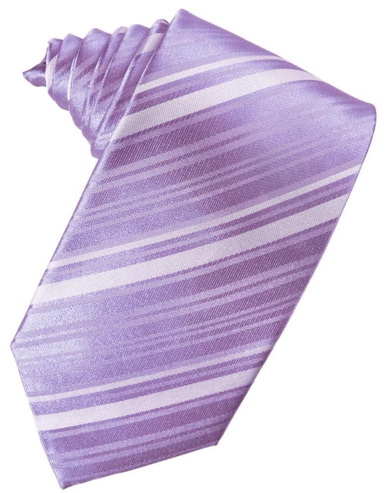 Cardi Wisteria Striped Satin Necktie