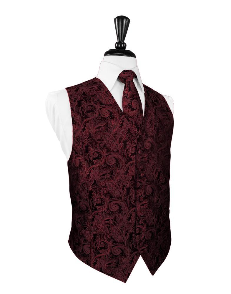 Cardi Apple Tapestry Tuxedo Vest