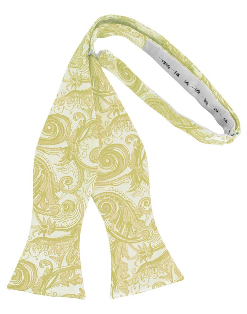 Banana Tapestry Bow Tie - self-tie style, front view