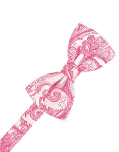 Cardi Pre-Tied Bubblegum Tapestry Bow Tie